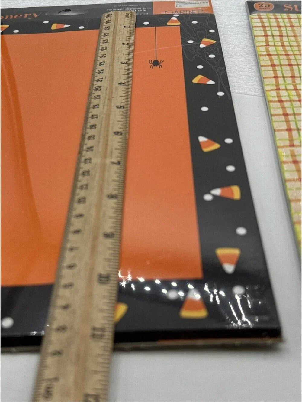 2 Halloween Stationary Gartner Studios 8.5x11” Paper Packs 50pc Candy Corn 2003